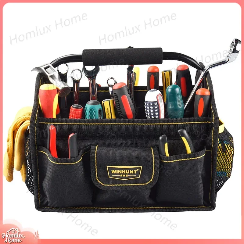 Portable Multifunctional Woodworking Kit Electrician Tool Set with Oxford Cloth Bag Heavy Duty Repair Tools for DIY Home