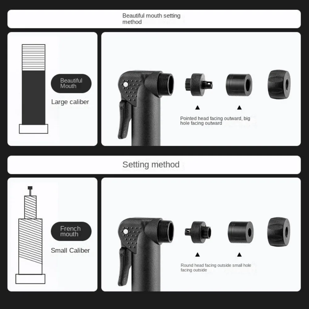 ملحقات الدراجة الهوائية 80 رطل لكل بوصة مربعة مضخة هواء يدوية عالية الضغط منفاخ إطارات الكرة مضخة دراجة #5