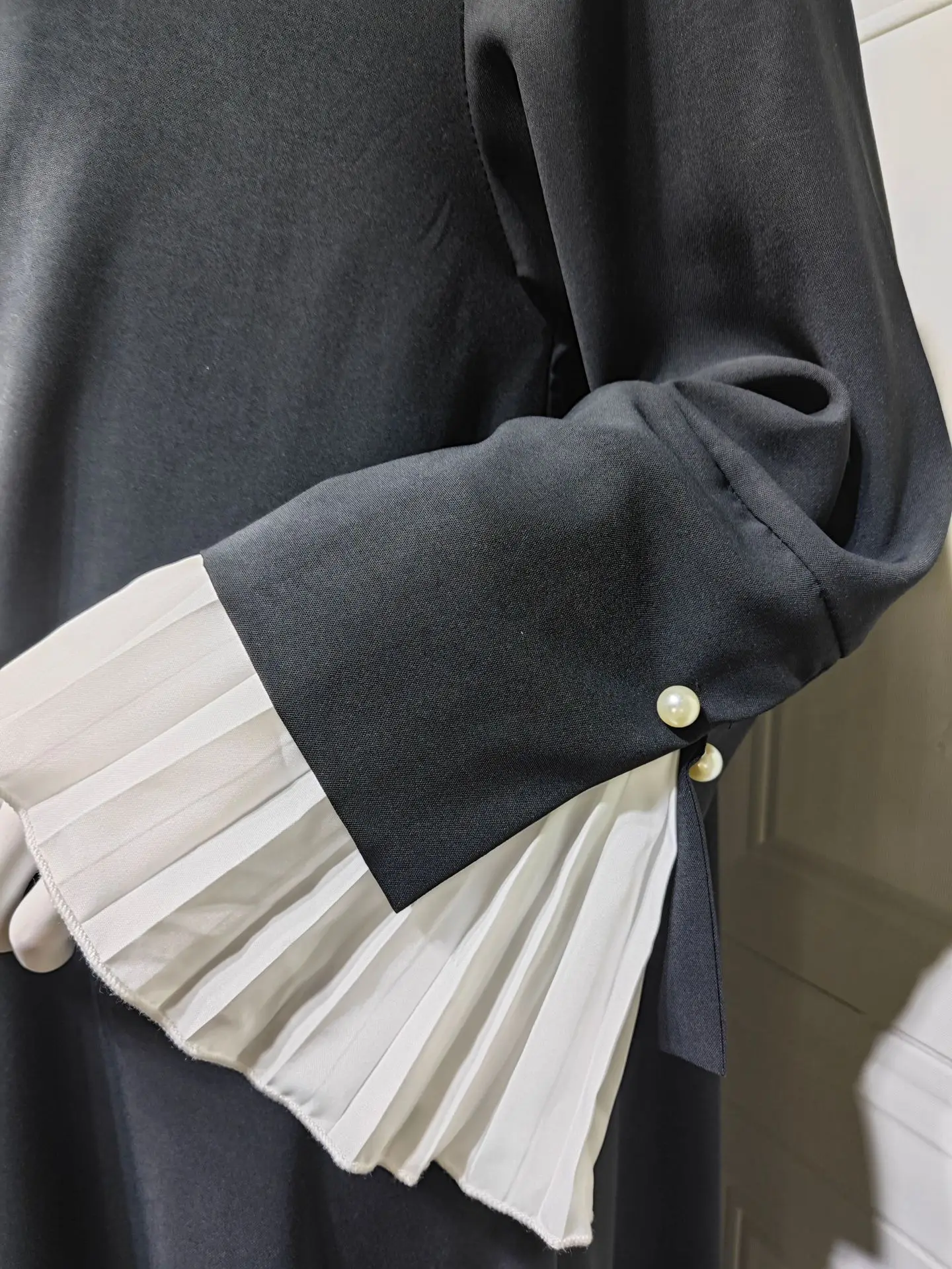 

Dubai Party Women Abaya Eid Cardigan Pleated Sleeve Muslim Caftan Robe Jalabiya Ramadan Morocco Dubai Kaftan Vestidos Largo 2025