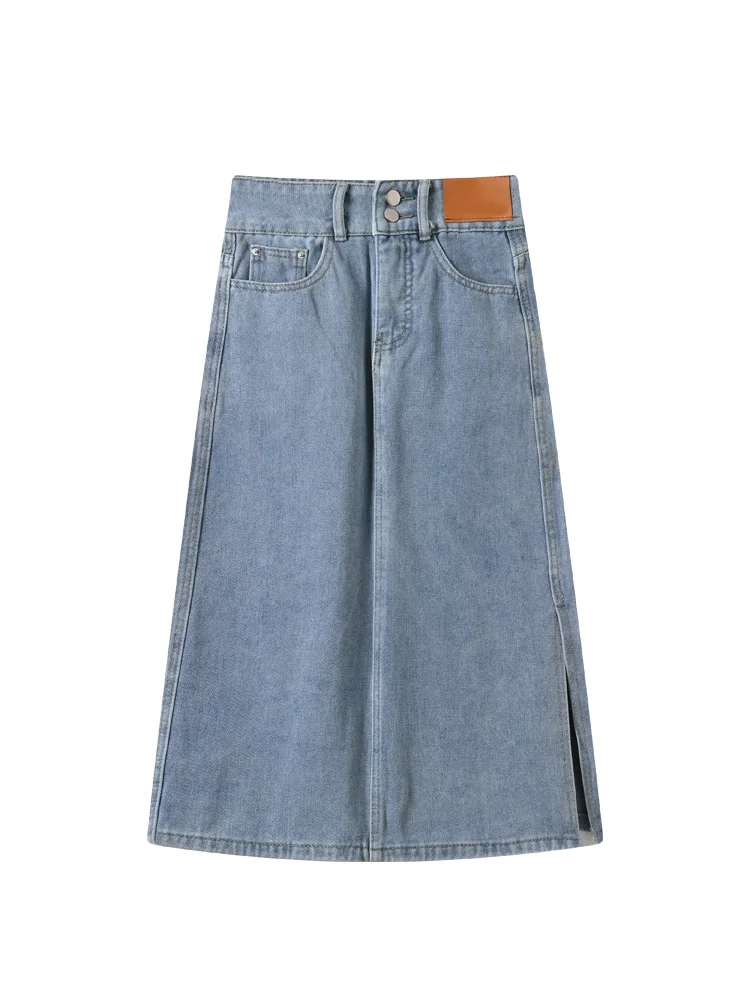 

Casual Denim Skirt for plus Size Women Fashionable Summer New Style High Waist A-Line Skirt Versatile Casual Wear