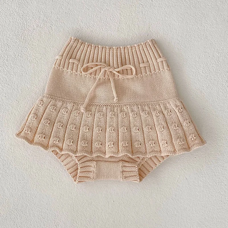 Conjunto de cardigã de malha comprida para bebês, roupas infantis, suéter de algodão, casaco, shorts, listrado, primavera, outono, malhas