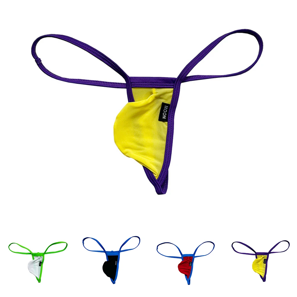 String taille basse en T pour homme, sous-vêtement sexy, lingerie masculine, tanga, culotte, string