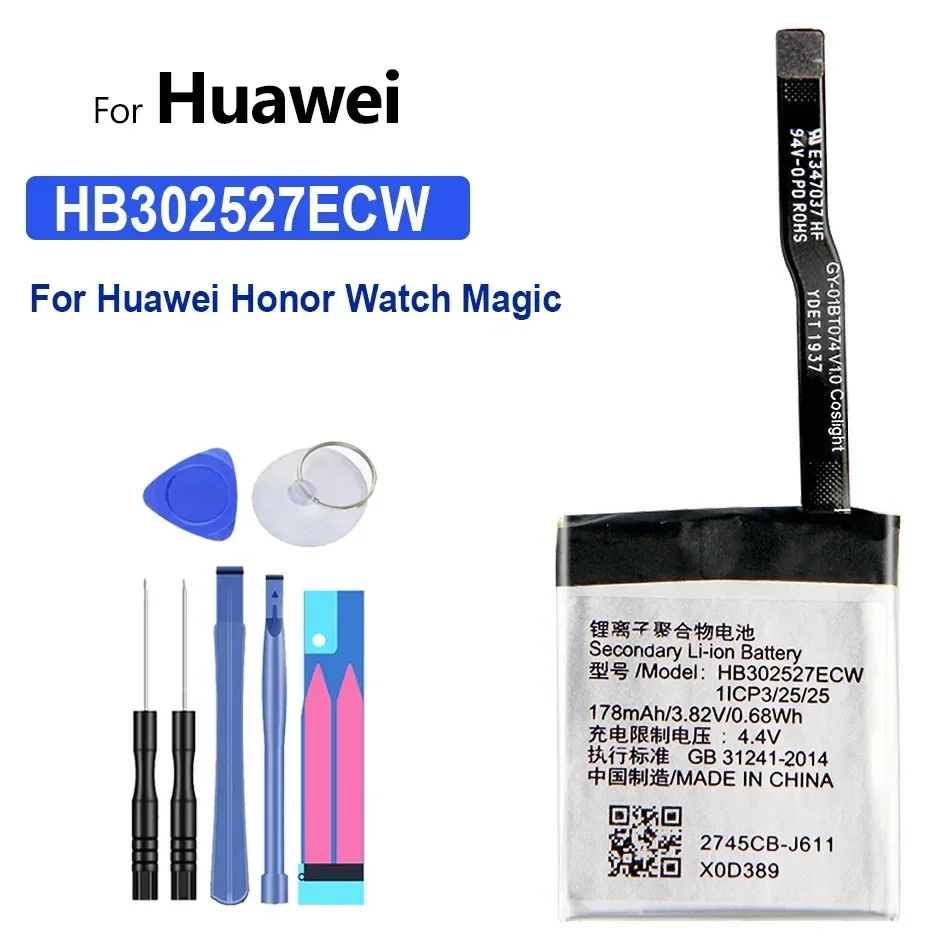 High Capacity Battery HB302527ECW HB672836EEW 178mAh-790mAh for huawei GS Pro For Honor Watch Magic GT Portable batteries