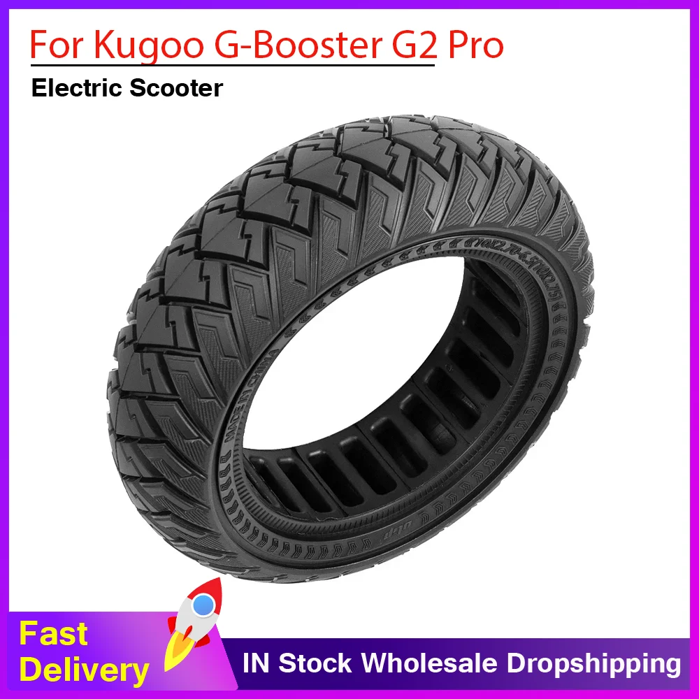 10 inch 10x2.7-6.5 Solid Off-Road Tires Front/Rear Tubeless 10x2.75 Blast Tires for Kugoo G-Booster G2 Pro Electric Scooter