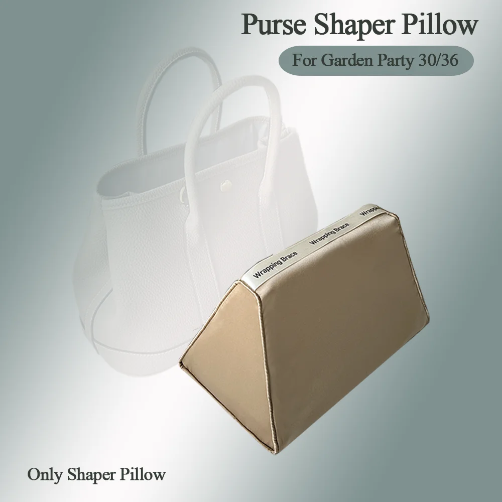 Silk Satin Purse Shaper Pillow for Hermes Garden Party 30/36 Handbags 1:1 Design Bag Shaper Pillow  Resilient Sponge Pillow