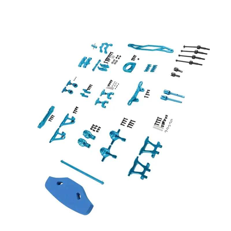 FBIL-Metal Modification Accessory Kit Suspension Arms Steering Knuckle Set For Tamiya TT02 TT-02 1/10 RC Car Upgrade Parts,1