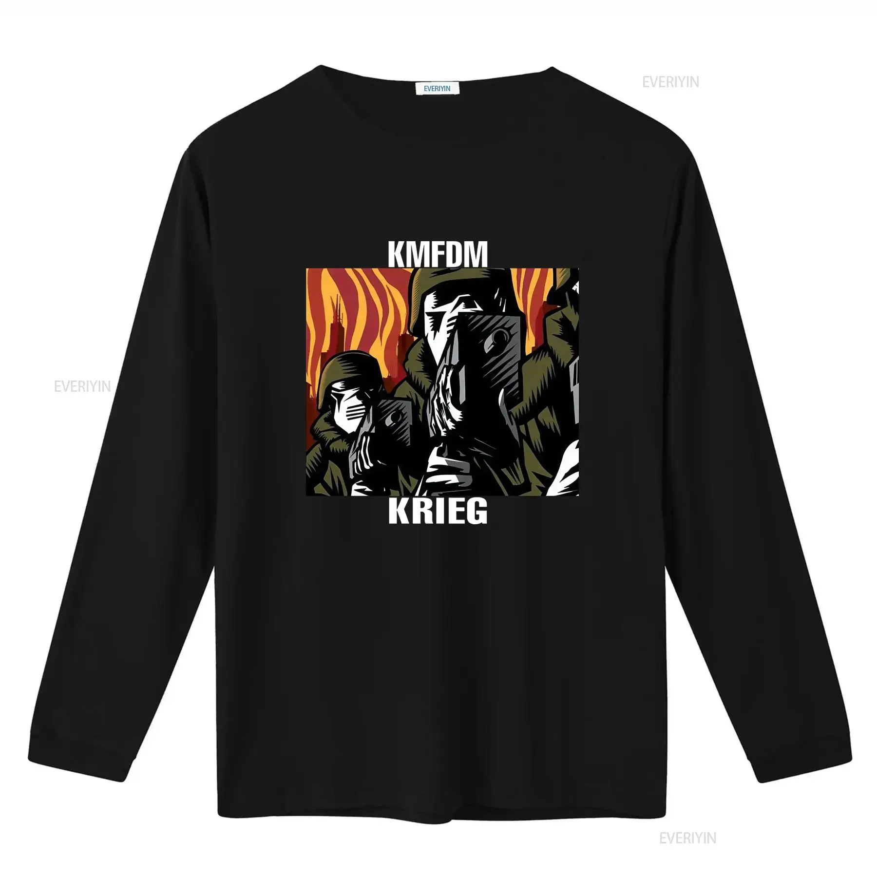 KMFDM KRIEG Band Concert T Shirt New Tag Fruit of the Loom Perfect for Rock Fans vintage Washed Stylish designer clothes Soft