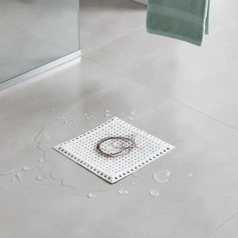Kitchen Sink Strainer Filter Sewer Outfall Anti-clogging Sealing Pad Bathroom Floor Drain Strainer Shower Drain Pad Durable