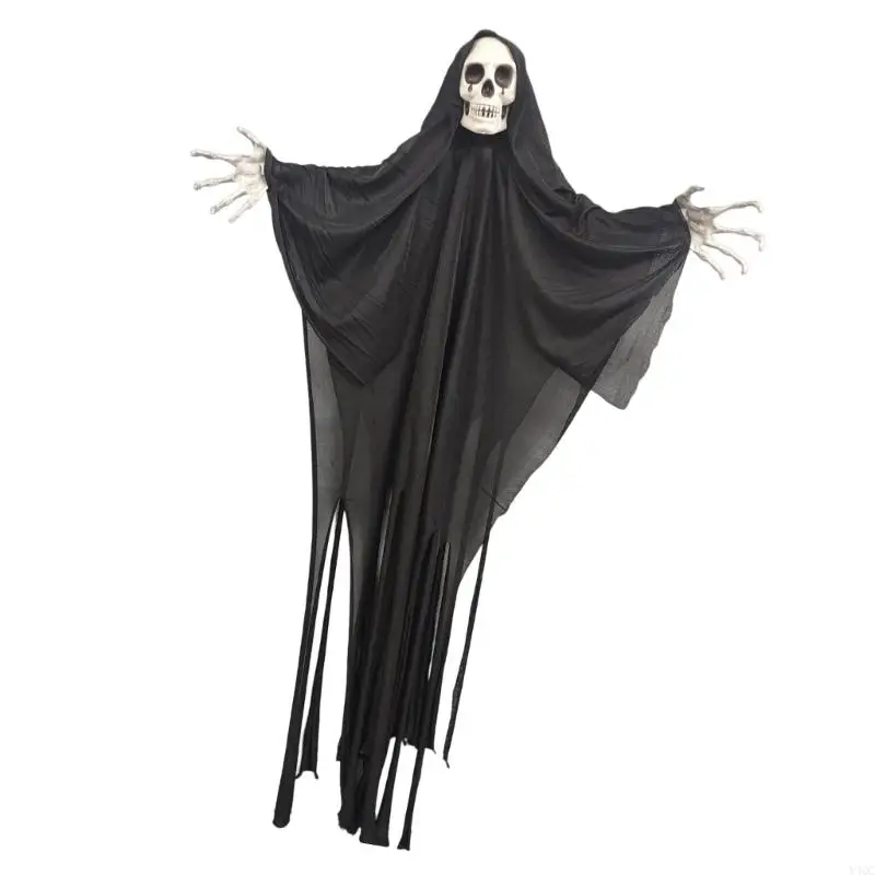 Halloweens Spirit Doll Trang trí mắt bắt đầu sọ Hình dạng trang trí trang trí đáng sợ lễ hội tôn tạo cho Y4QC ngoài trời