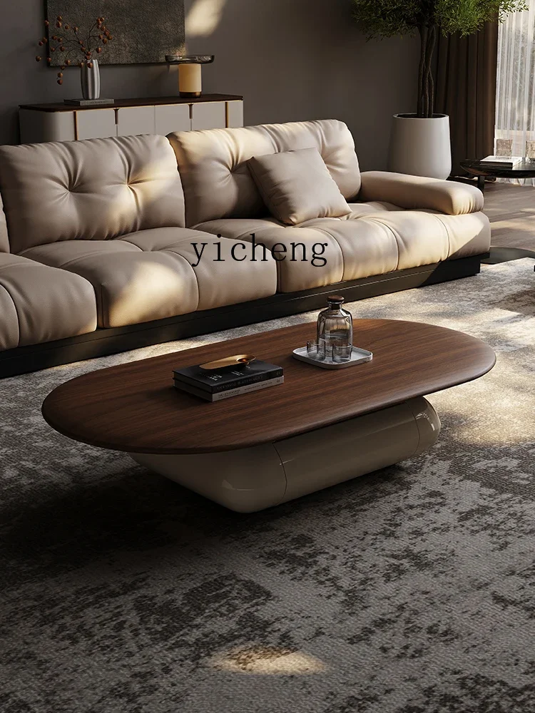 ZWS. Modern coffee table living room solid wood wabi sabi creative style minimalist Nordic walnut