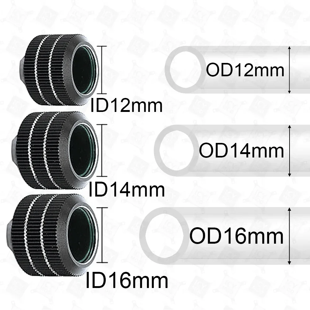 4/6/8/10Pcs FREEZEMOD Torque Anti-off Hard Tube Fitting for OD 12/14/16mm Pipe Compression G1/4 Thread Connection Water Cooler