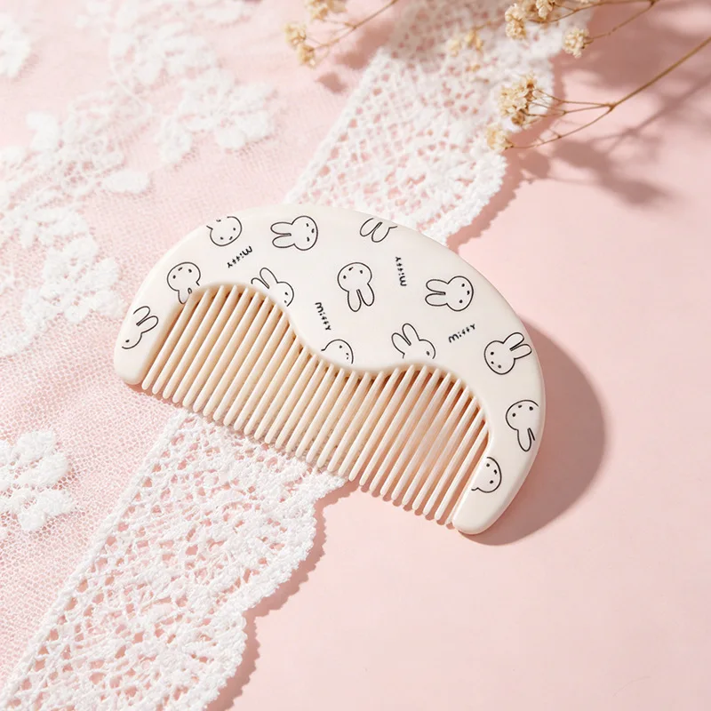 Kawaii Miffy Cute Comb Portable Anti Static Hairdressing Comb Student Girl Portable Comb Gift Toy for Girl - view 4