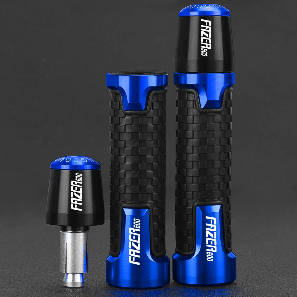 

7/8'' 22mm Aluminum Hand Handle Grips Handlebar Grip Ends Plug FOR YAMAHA FAZER600 Motorcycle 1998-2010 2009 2008 2007 FAZER 600