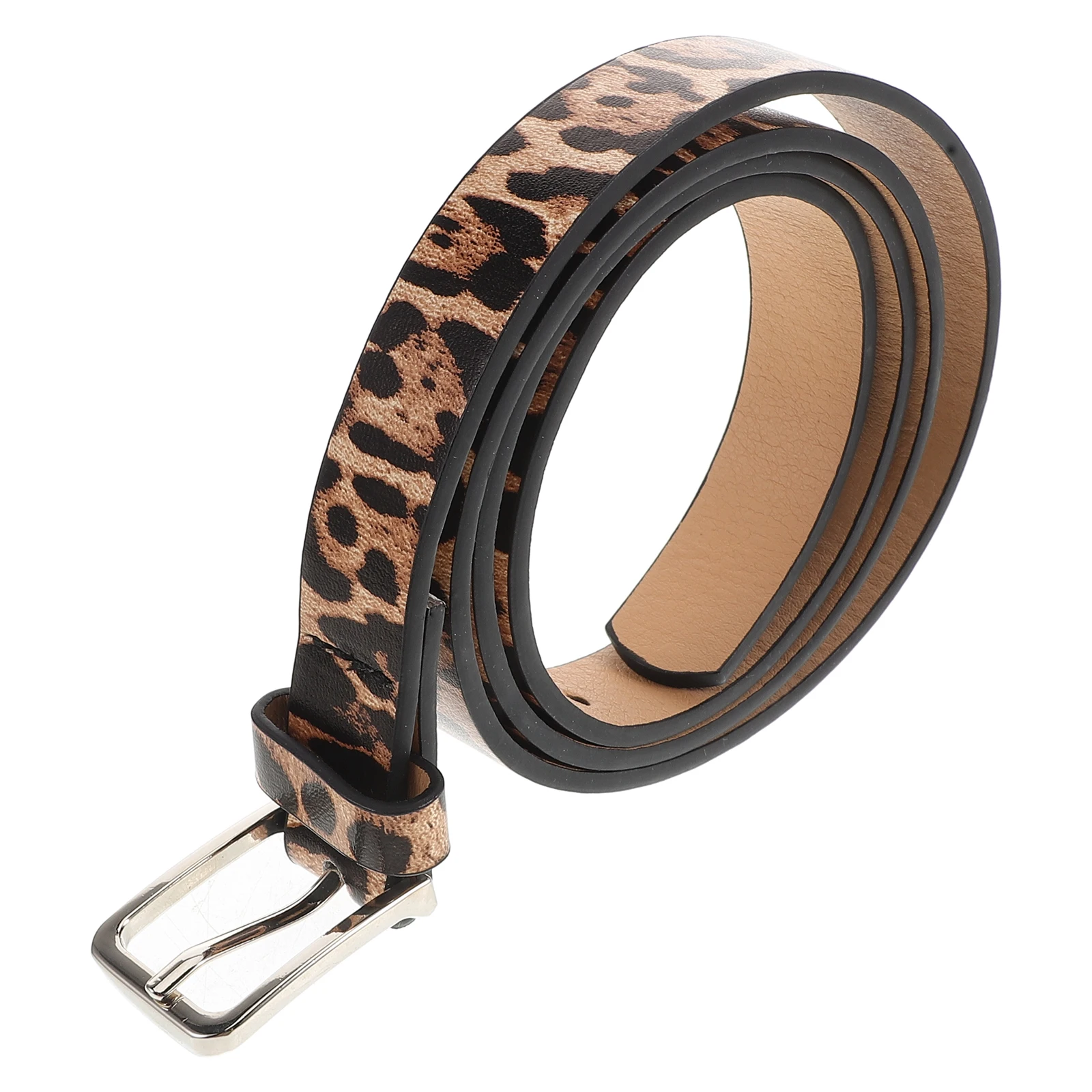 

Leopard Print Belt Fashionable Accessories Wide Pu Women Dress Belts Adjustable Length Metal Buckle PU Waist Wraps
