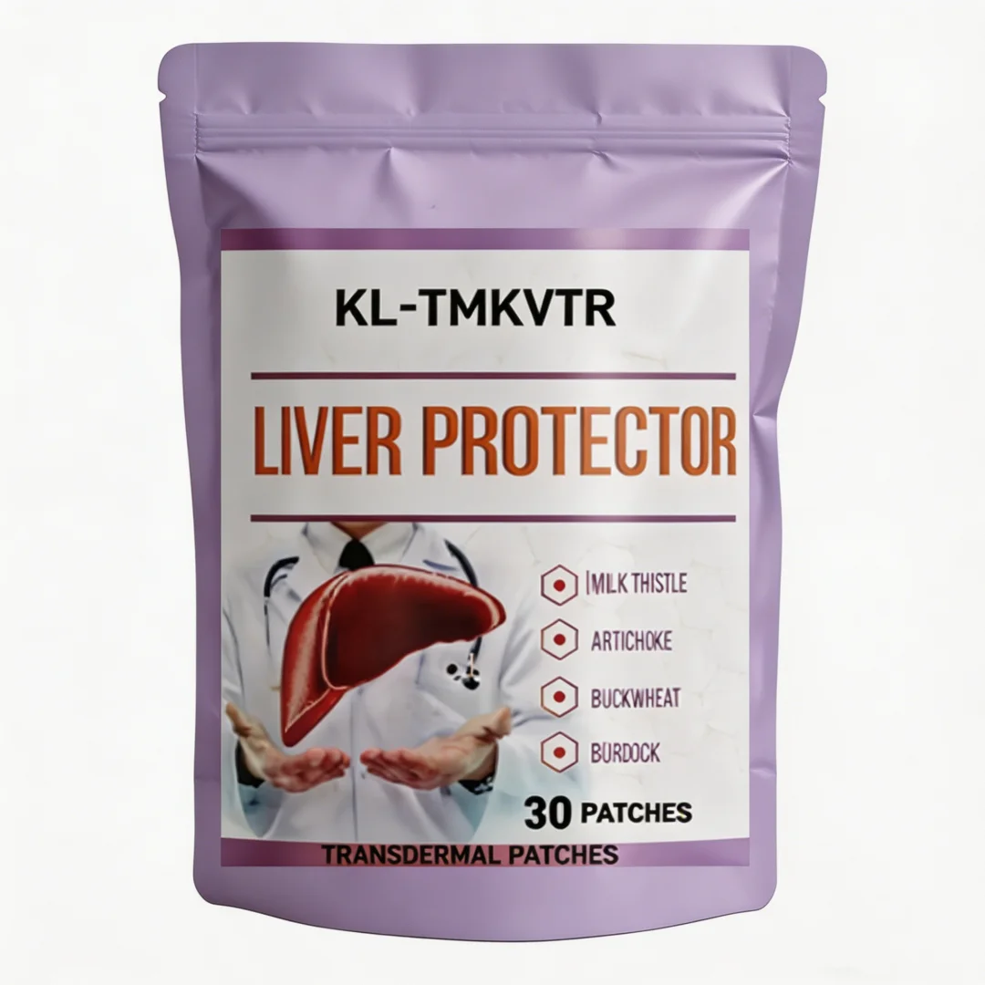 30 Patches Liver Support Transdermal Patches Liver Detox with Milk Thistle, Artichoke Leaf, Buckwheat Sprouted, Curcumin