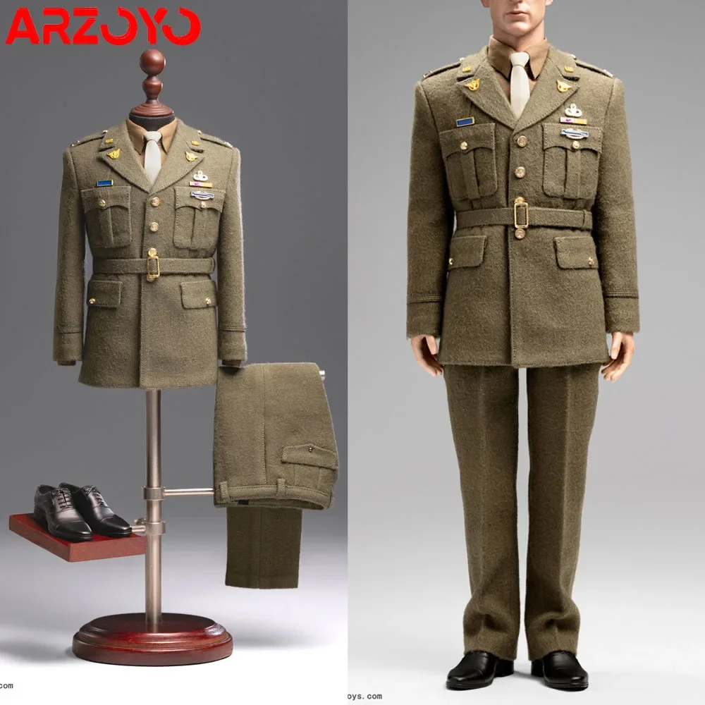 IN STOCK POPTOYS X40 1/6 Captain Uniform Suit Clothes Model Fit 12'' AL100046 Male Soldier Action Figure Body Dolls