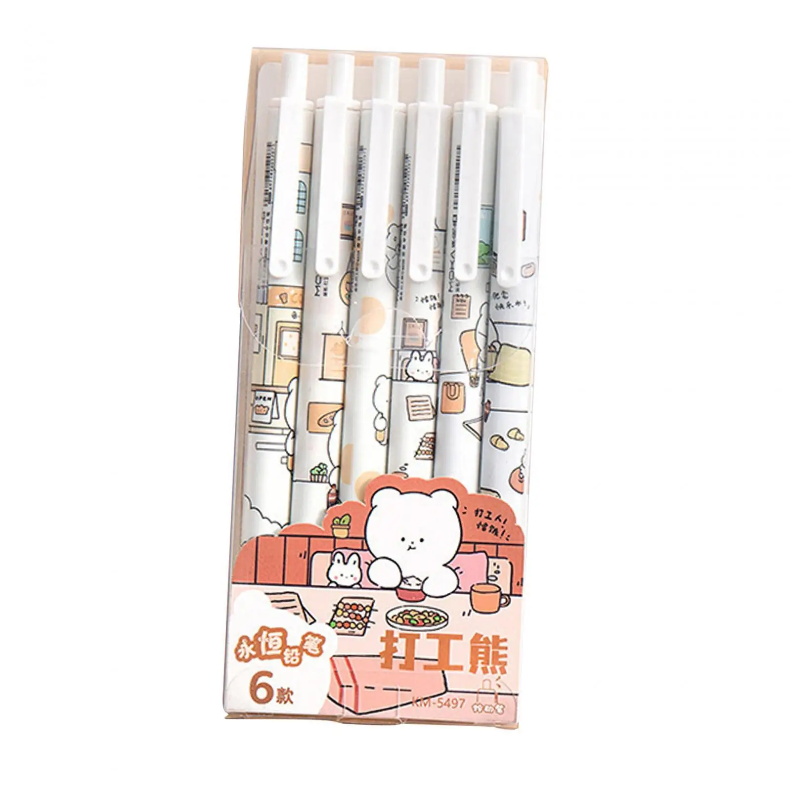 2x6Pcs Rollerball Pens Retractable Ballpoint Pens for Students Kids Journaling