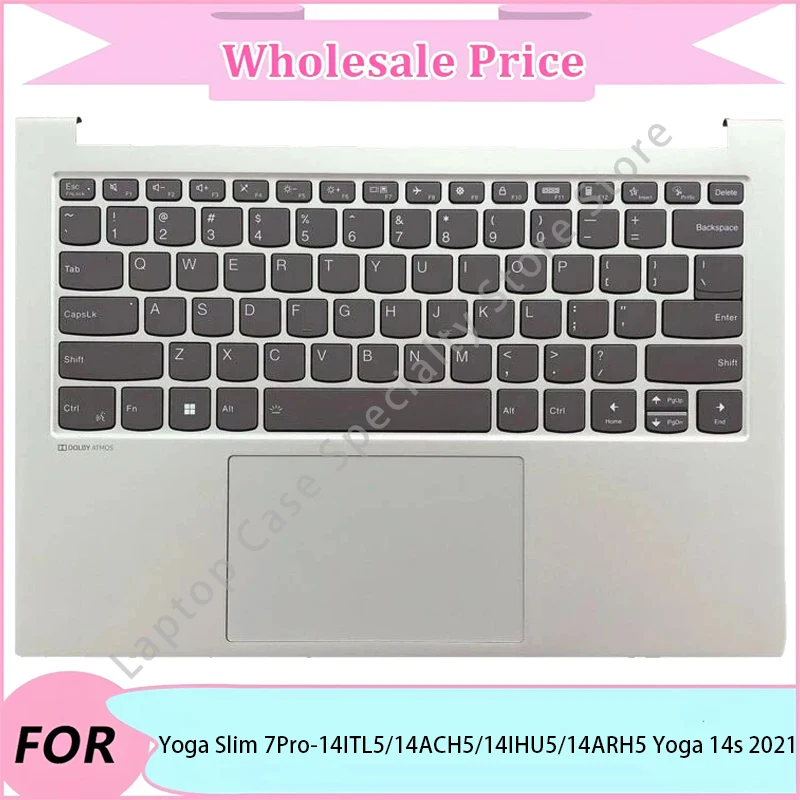 

NEW For Yoga Slim 7Pro-14ITL5/14ACH5/14IHU5/14ARH5 Yoga 14s 2021 Case/Laptop LCD Back Cover/Palmrest/Bottom Case/Keyboard/Hinge