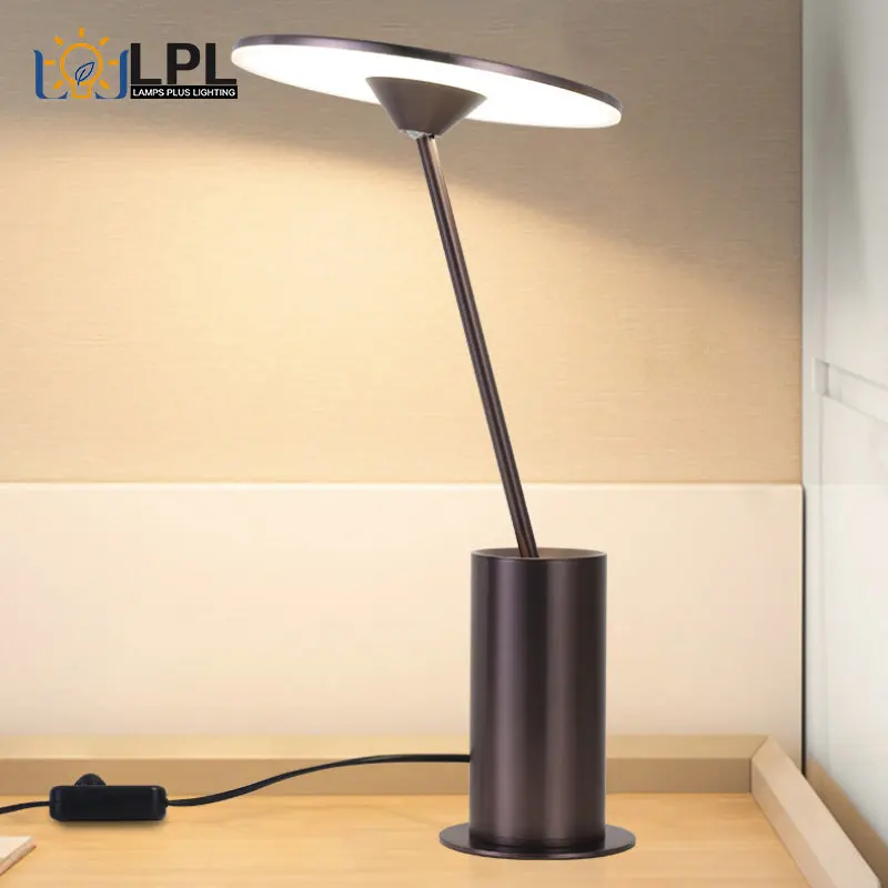 

Modern LED Table Lamp Desk Bedside Warm White Lighting for Living Room Bedroom Decoratio 9W Eye Caring Reading Lights