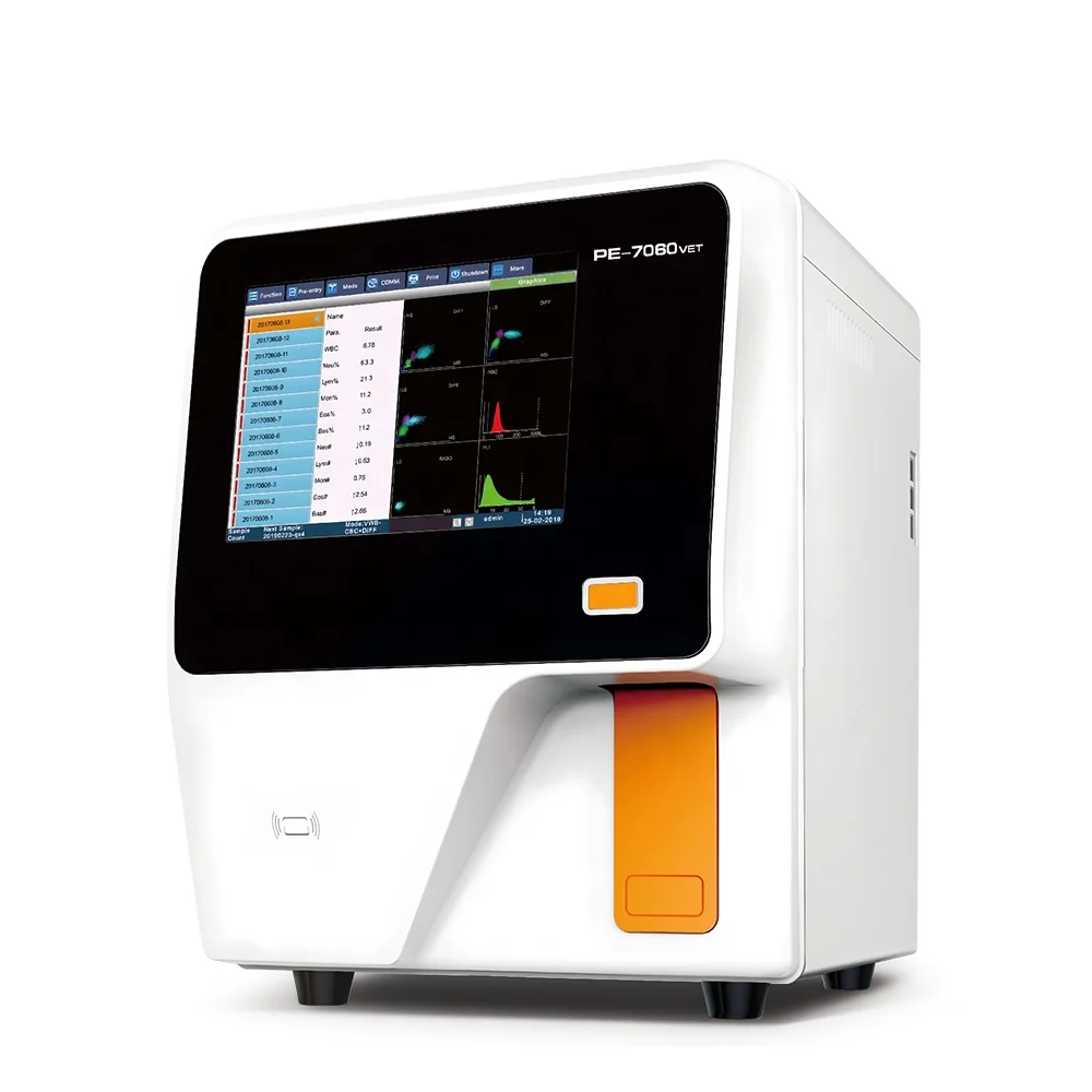 Pet Blood Analyzer for Dogs & Cats Automatic  5-part Differential Vet Analyzer