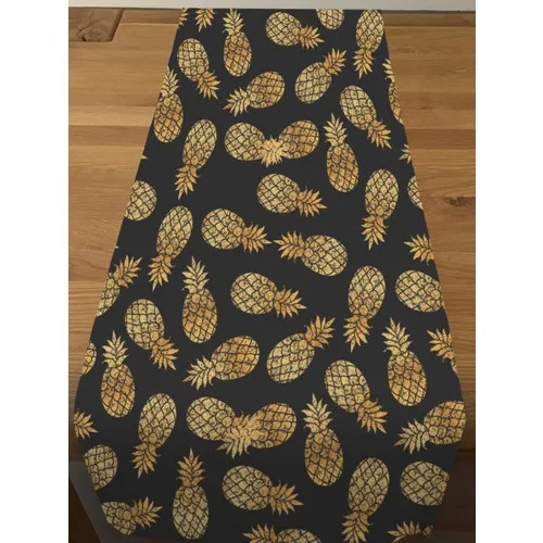 Adenka Gold Pineapple Pattern Runner