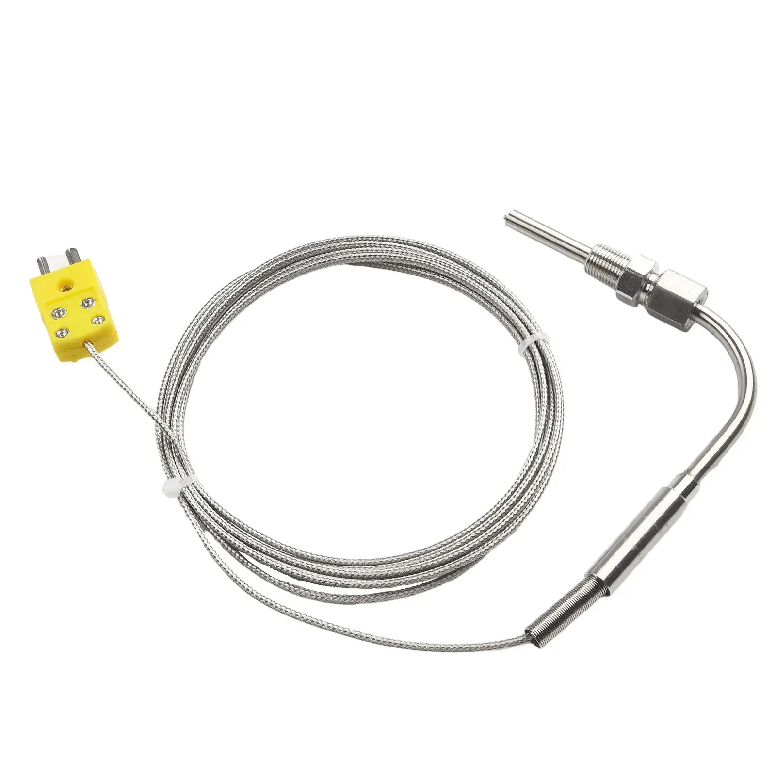Imagem -02 - K-tipo Thermocouple Control Thread Sensor 01250degree Celsius Termopares de Aço Inoxidável Egt Bloqueio de Pressão Ajustável 2m