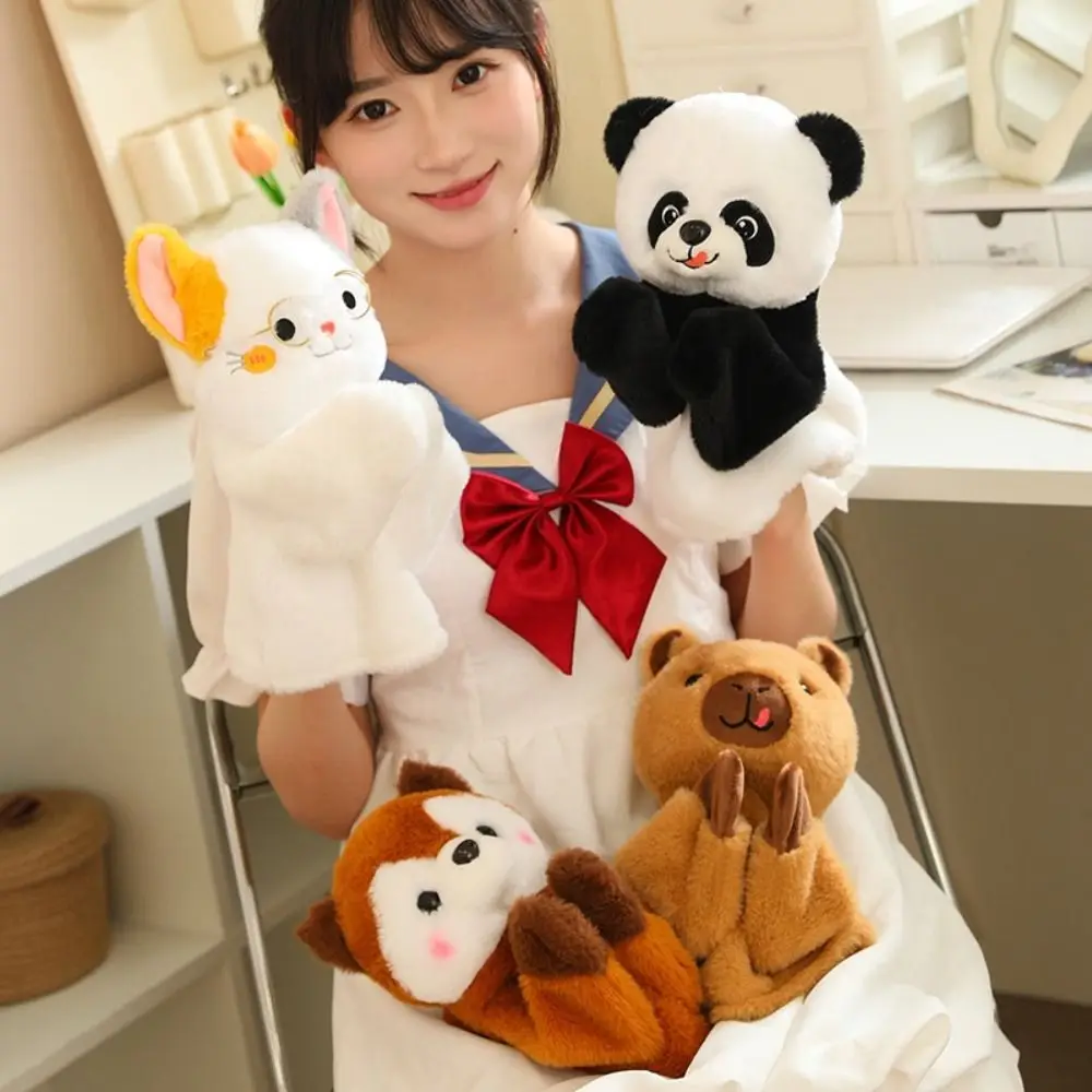 ตุ๊กตาสุนัขต่อสู้มีเสียง 1/2 ชิ้น ของขวัญสุดสร้างสรรค์ ตุ๊กตาหุ่นมือฮัสกี้มีเสียง ของเล่นแปลกใหม่