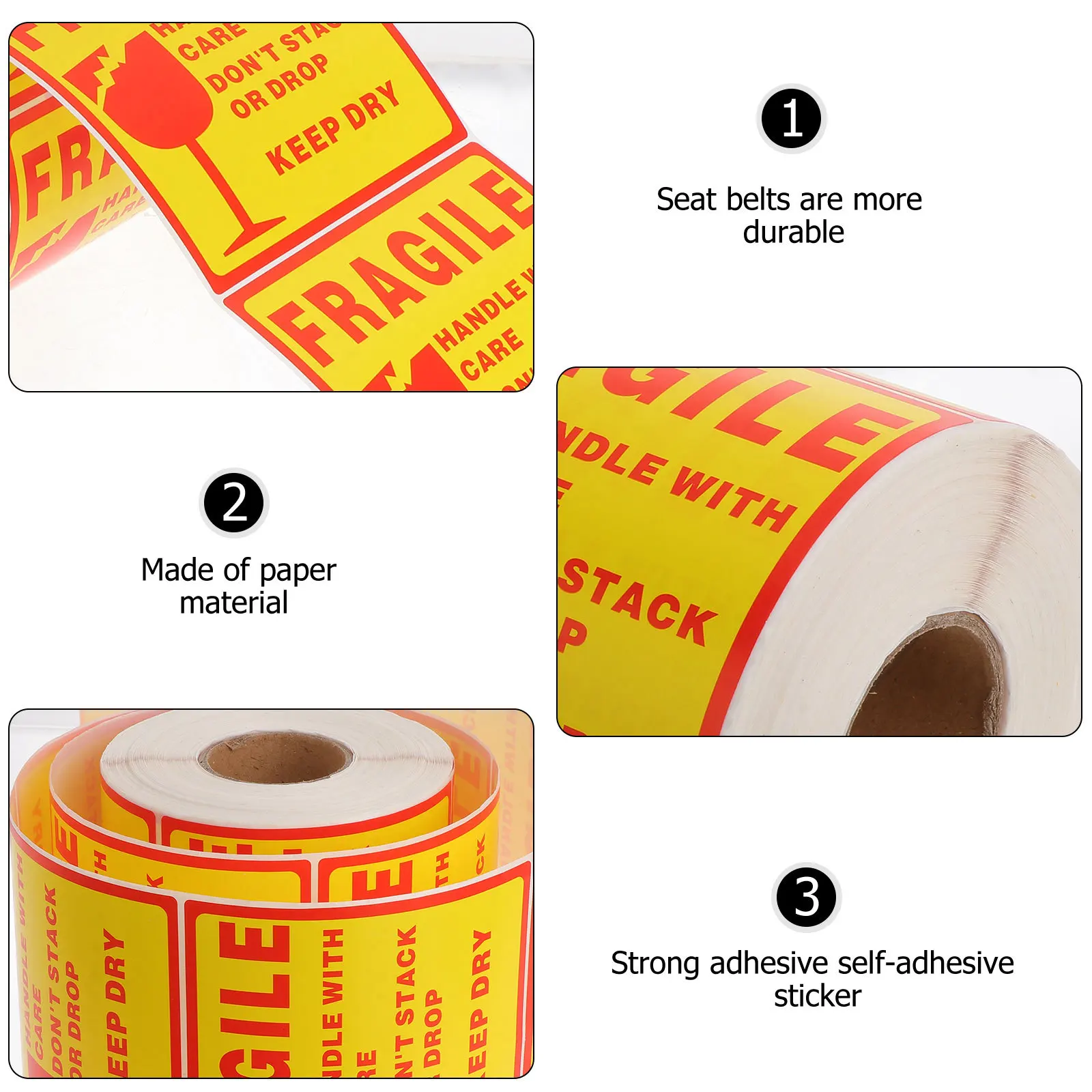 

Fragile Warning Stickers Practical Sticky Fragile Caution Shipping Packing Warning Labels Shipping Care Sticker