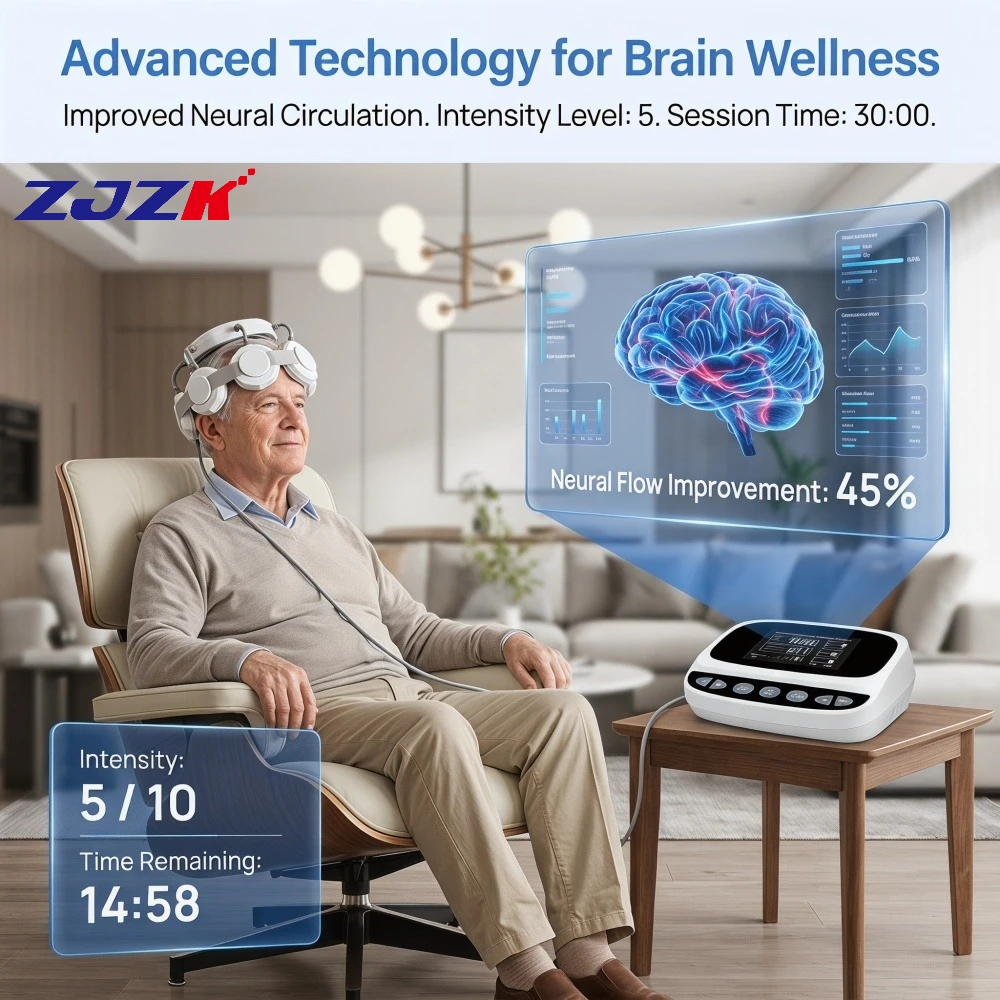 ZJZK Professional Neurofeedback Devices Medical rTMS Transcranial Magnetic Stimulation Equipment for Alzheimer Therapy Insomnia