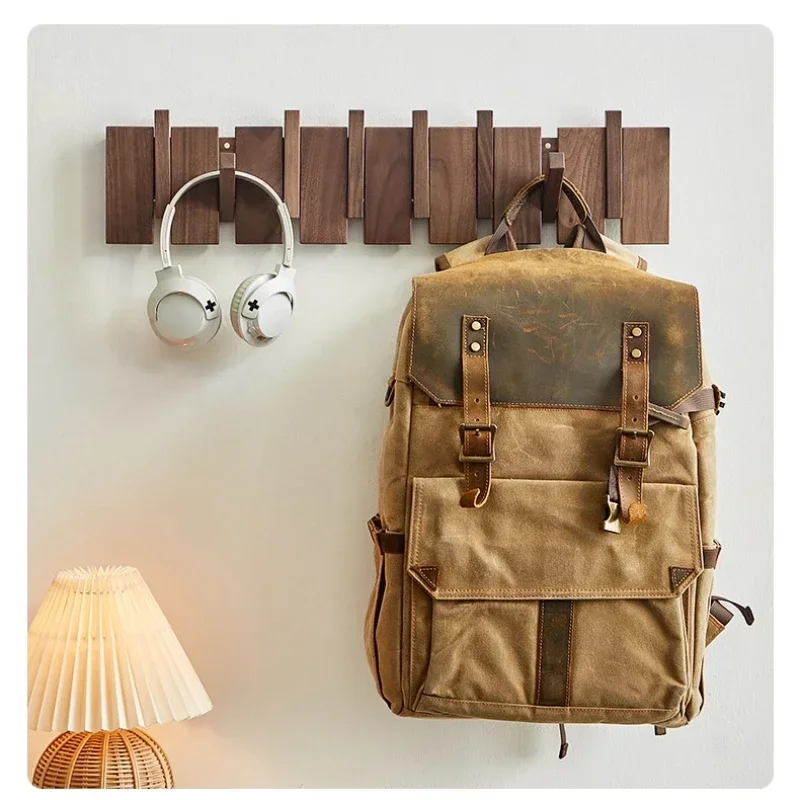 

Деревянные настенные крючки для одежды, прочные клейкие крючки для одежды и шляп без перфорации, несущая вешалка для одежды из цельного дерева