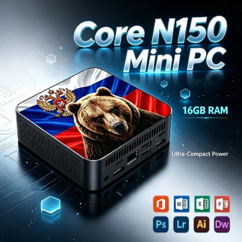インテル-core-n150-ミニpc-16gb-ddr4-1tb-m2-nvme-ssd-wifi-6-bt52-低消費電力デスクトップコンピューター-ホームオフィス-プロ-ウルトラユニット