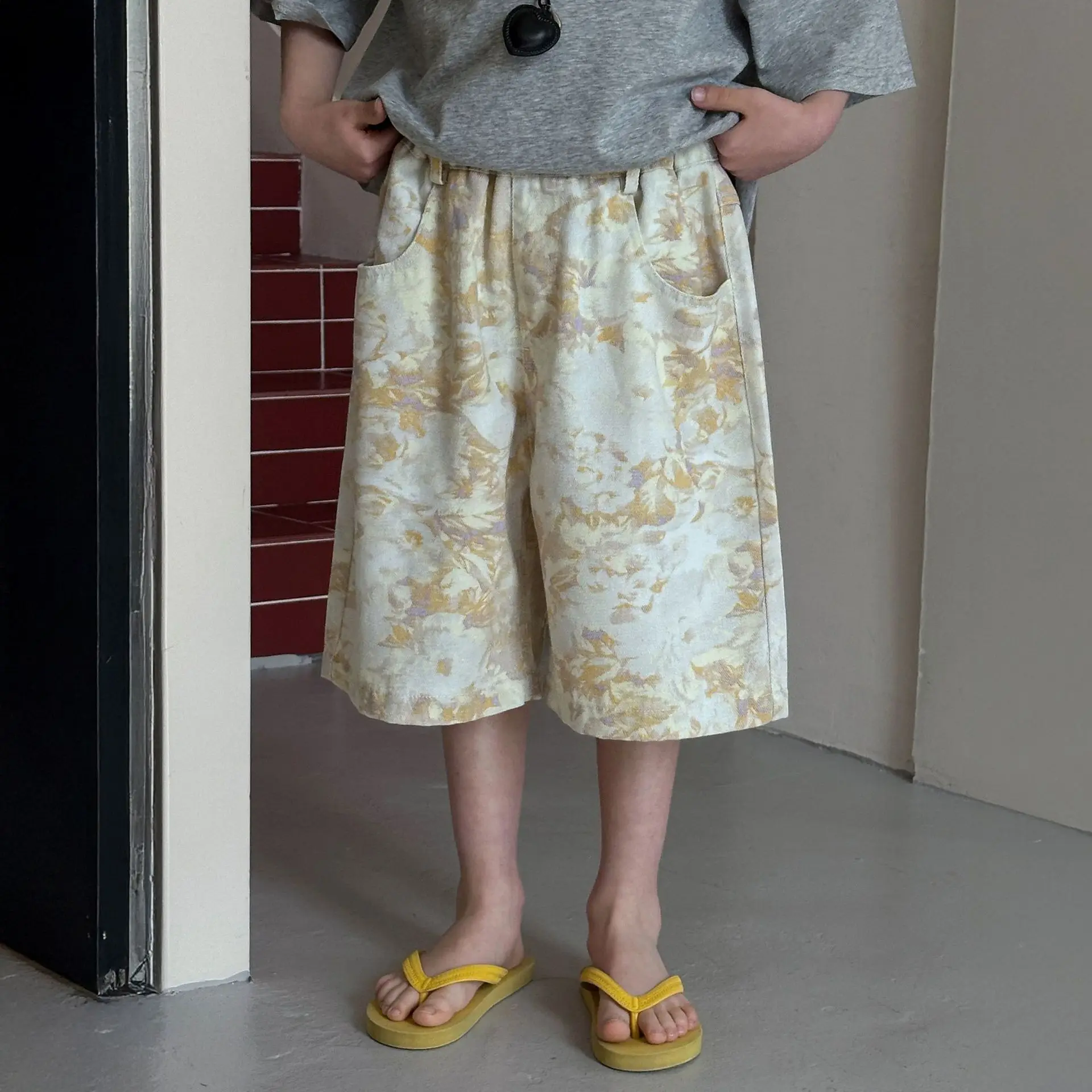 

Children Clothes Kids Summer Shorts Boys 2026 New Style Loose Comfortable Printed Mid-length Pants Fashionable Kids Pants
