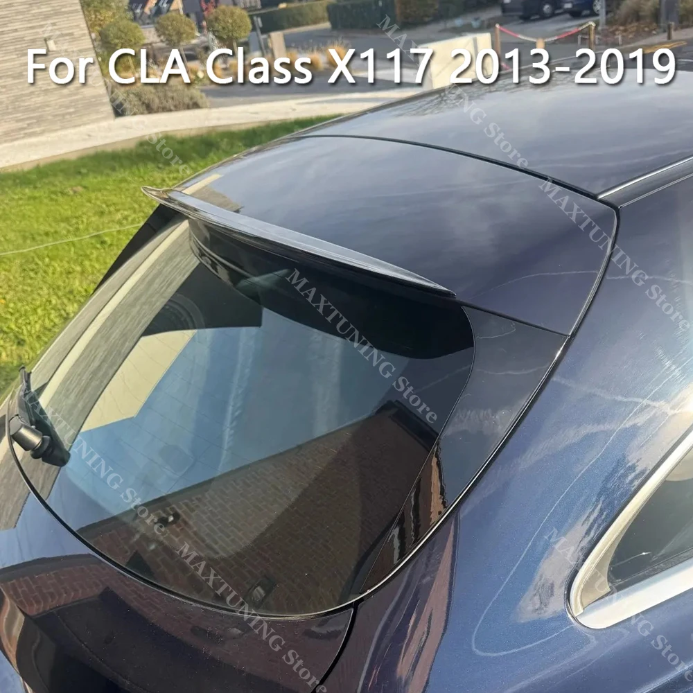 

Для Mercedes Benz CLA Class Shooting Brake X117 CLA180 200 250 2013-2019 Автомобильный задний спойлер багажника, разделитель крыла на крыше, настройка губ