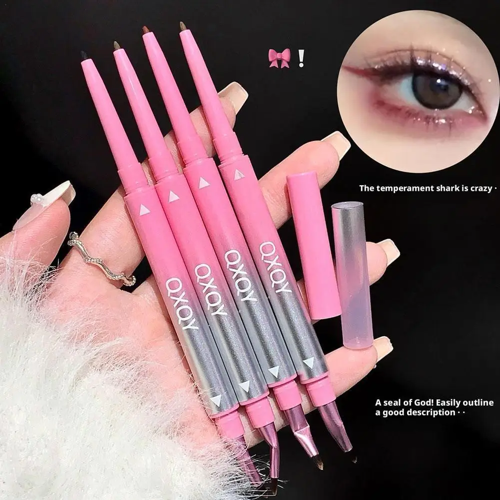 

Double Head Eyeliner Gel Pen With Corner Long-Lasting Natural 3D Silkworm Pen Smooth Non-smudge For Beginners Makeup Tool