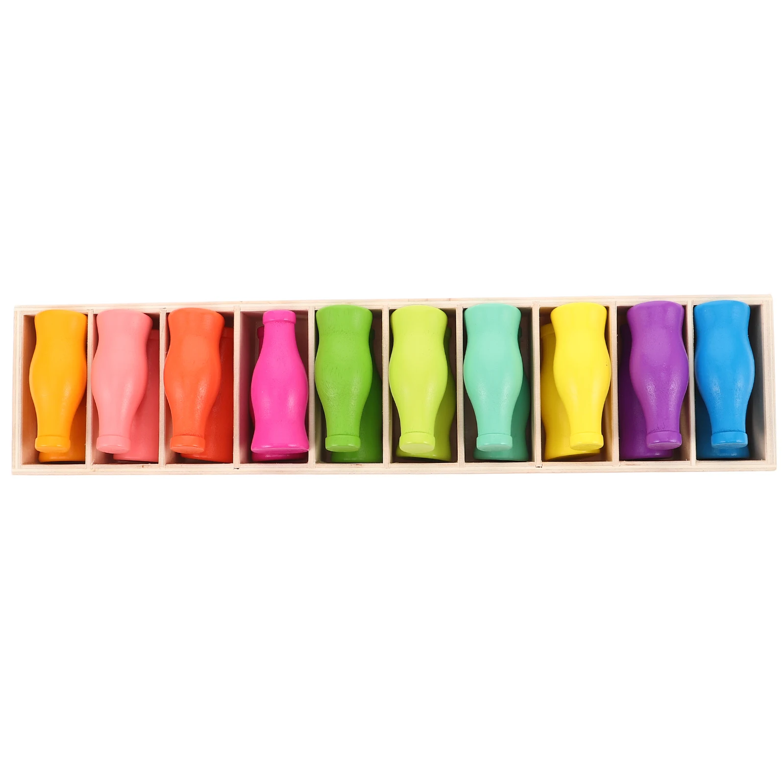 

Matching Toys Preschool Sorting Drink Bottle Wooden Color Montessori Game Toddler