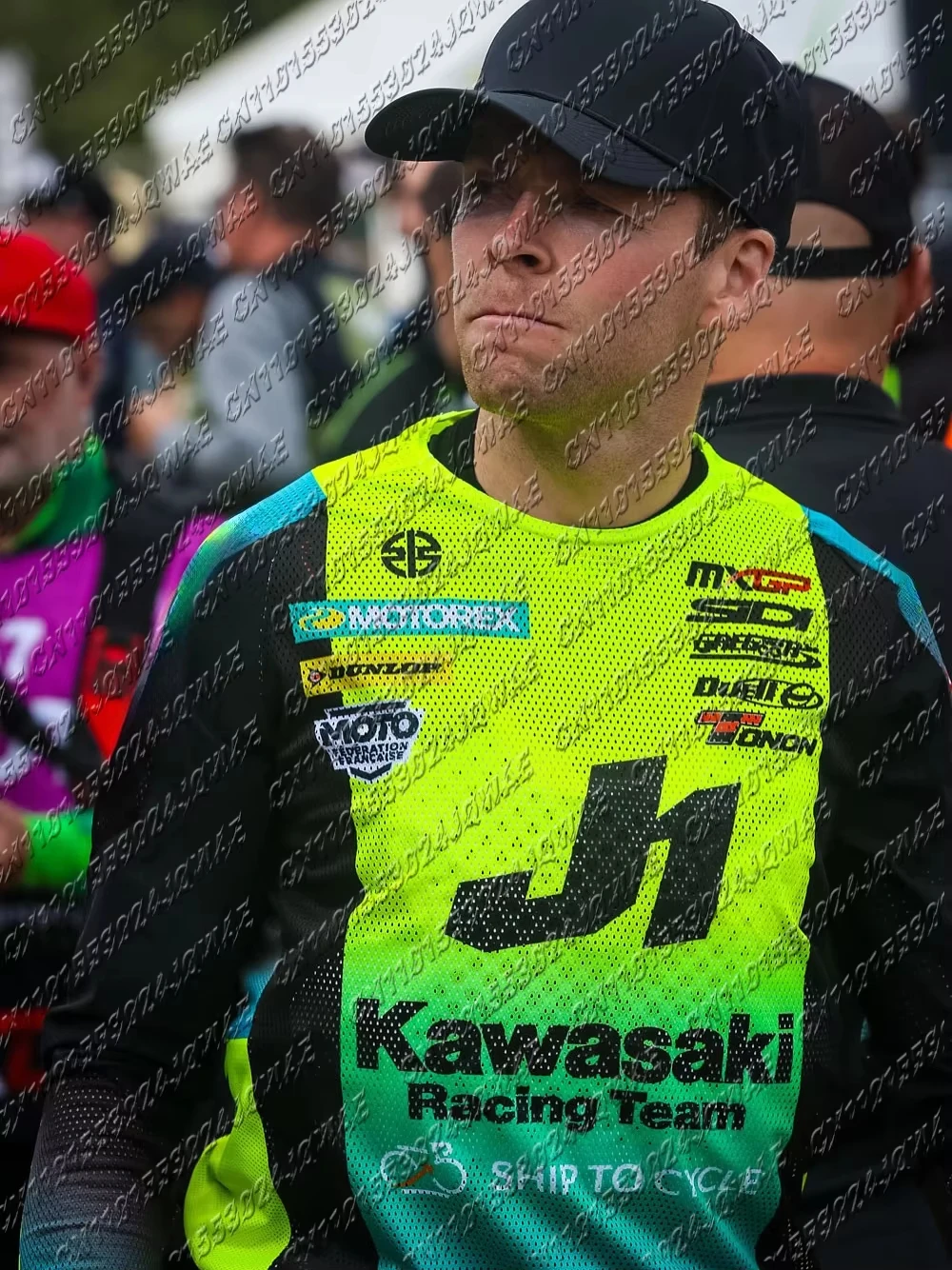 # 3 رومين فبراير 25/26 جديد كاواساكي دراجة نارية ركوب البدلة الرجال/طفل موتوكروس جيرسي المتضخم تنفس التجفيف السريع سترة رياضية علوية