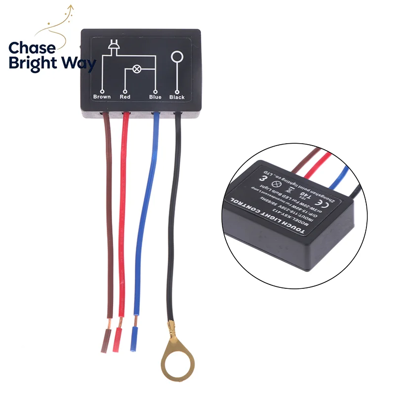 AC110-230V Touch Light Switch Table Lamp Dimmer Control Module Sensor Touch Switch Compatible With Incandescent Lamps LED Sconce