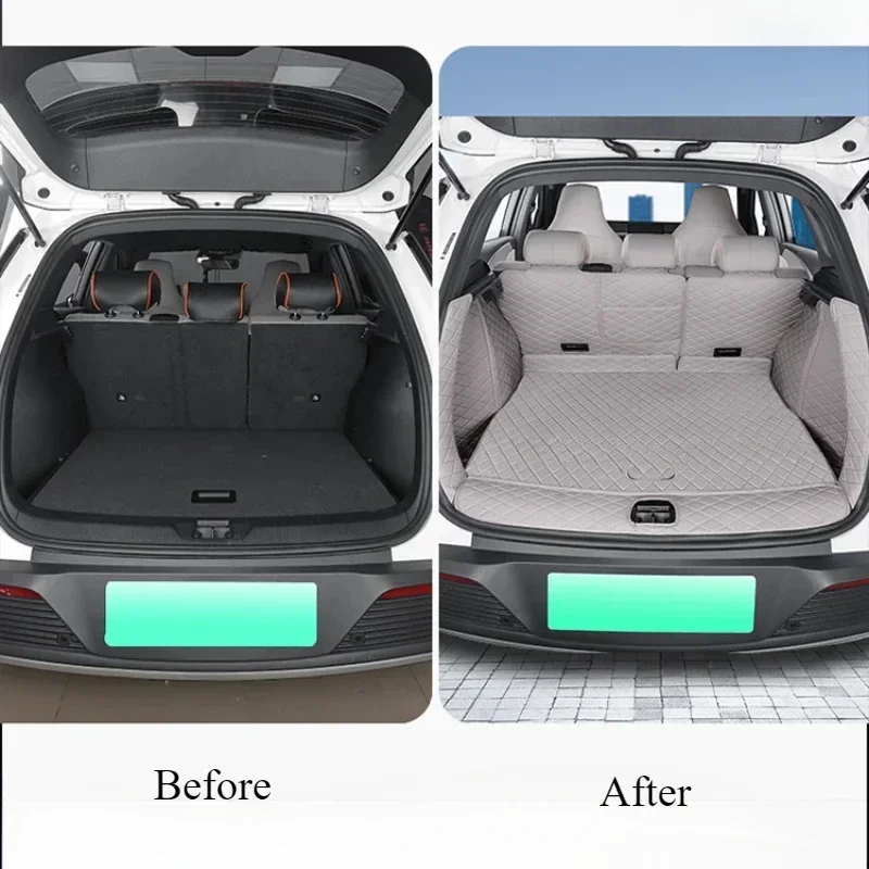 For BYD SONG PRO DMI 2020-2024 Car Trunk Pad Rear Seat Backrest Protective Pad Trunk Mat Car Interior Accessories Anti-Kick Pad