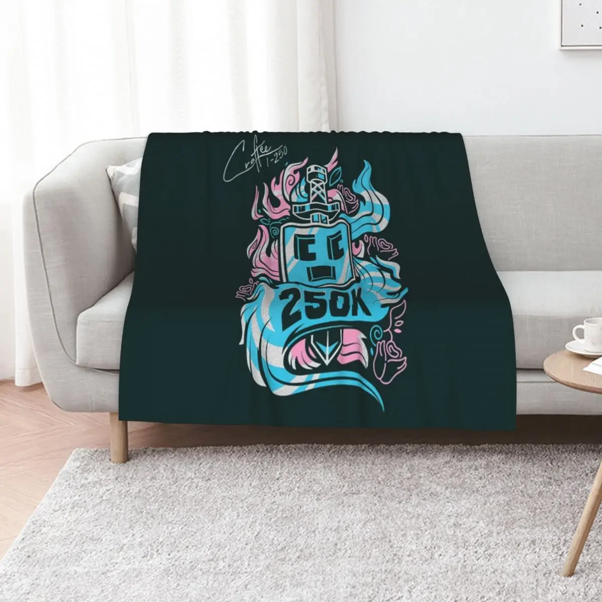 

Craftee 194 Throw Blanket Plush Summer Nap Decorative Sofa Blankets