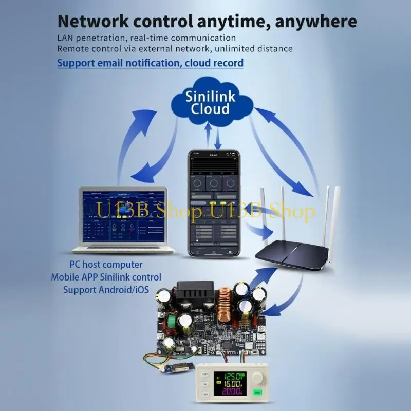 U13B High Performances Power Supply Module Unit, Precise Voltages Adjustment Suitable for Electronic Development&Maintenance