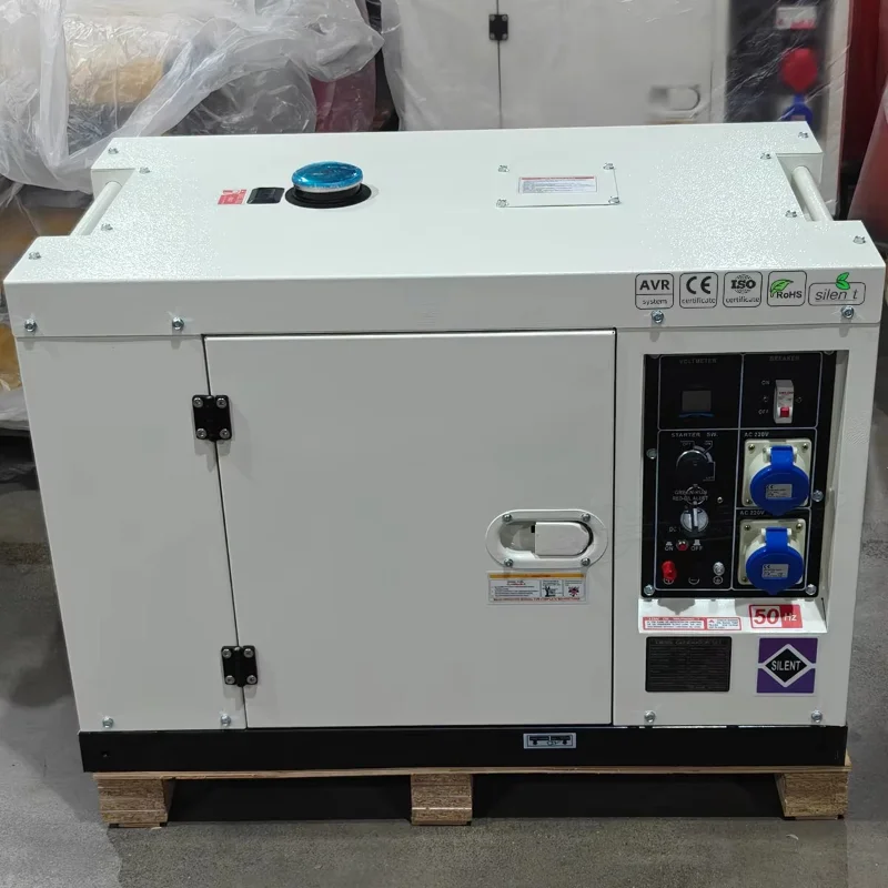 Customized 10KVA All Copper Silent Diesel Generator Set 5KW 8KW 10KW 20KW Auto Start Silent Diesel Generators With ATS Generador