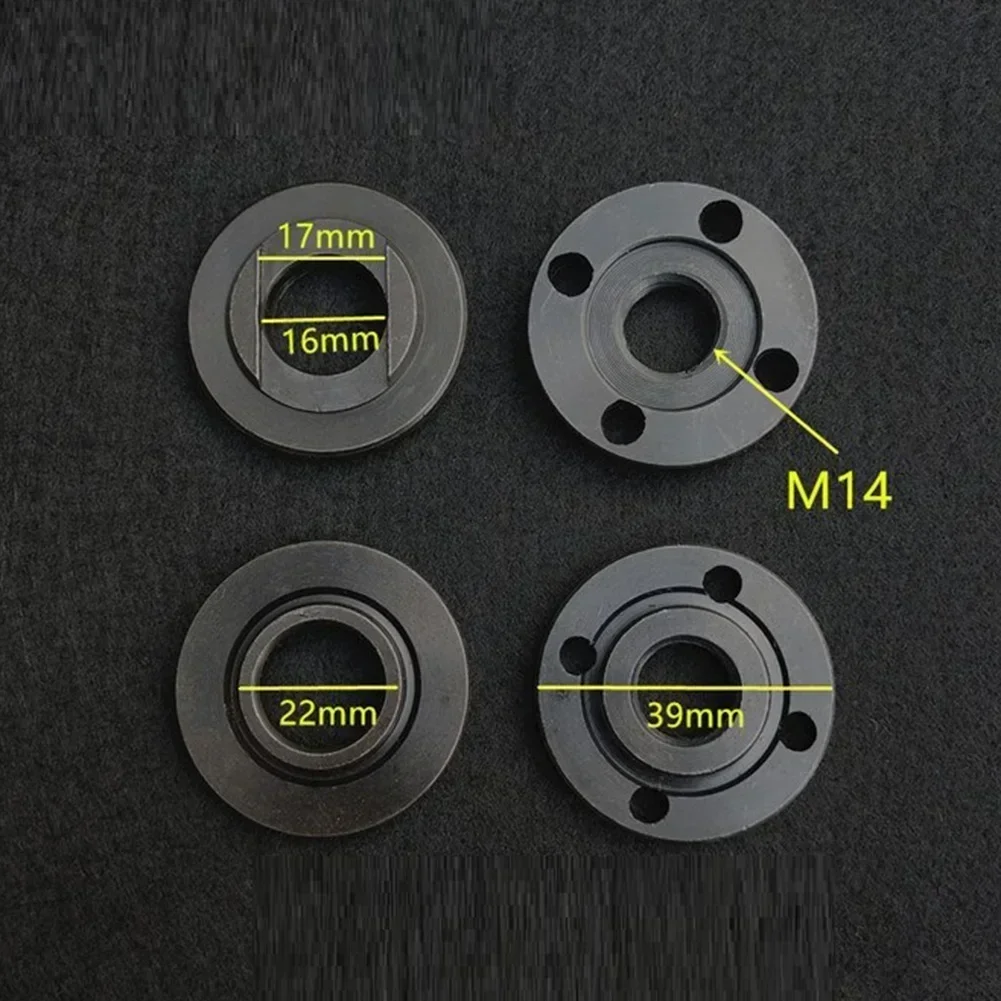 2pcs Flange Nut Set Tools Thread Replacement Angle Grinder Inner Outer Flange Nut Set Tools Angle Grinder Accessories
