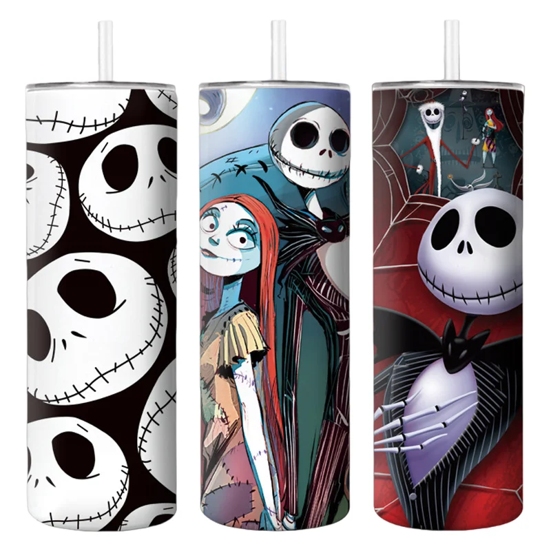 

The Nightmare Before Christmas Thermos Bottle Cartoon Stainless Steel Vacuum Insulated Cup Portable Coffee Mug Water Bottle