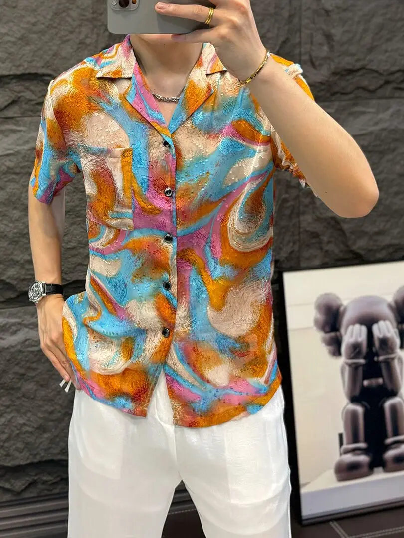 

OK99 Summer Breathable National Trend Embroidery Skin-friendly Comfortable ort Sve Versatile Trendy Personalized Elegan...