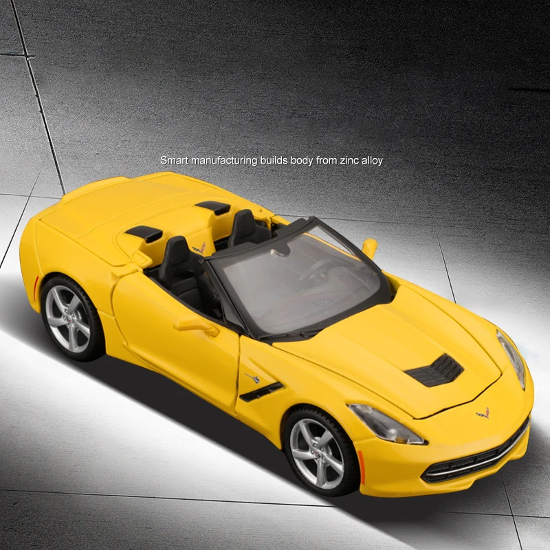 Maisto 1:24 Chevrolet 2014 Corvette Stingray AlloyกีฬารถDiecastsโลหะSuper Racingรถรุ่นของเล่นเด็กของขวัญ