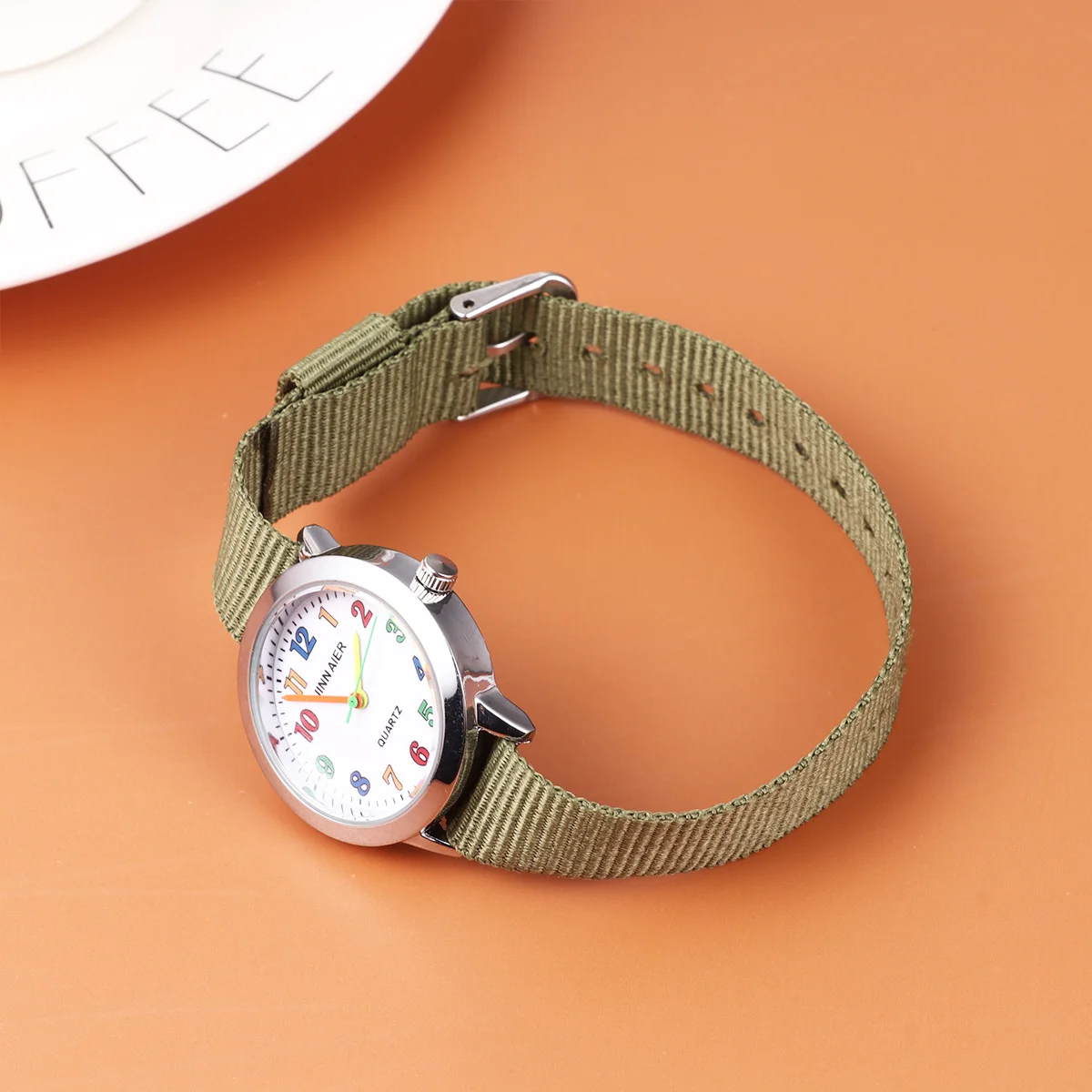 Creative Cartoon Watch Durable Wristwatch Nylon Strap Cool Funny Design Birthday Christmas School Gift Cartoon Watch