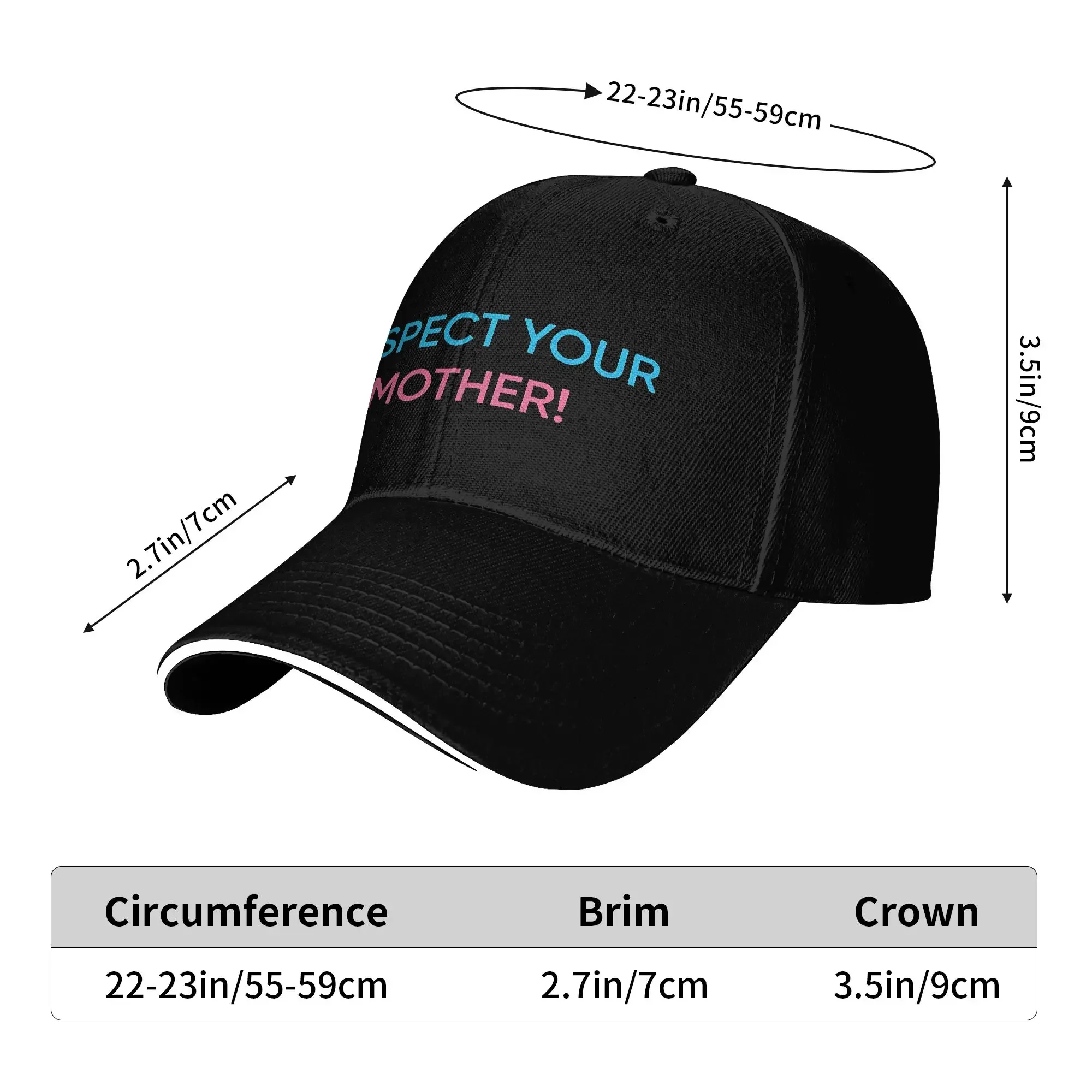 New Casual Baseball Cap Respect Your Mother - Harry Styles  Hunting Camping Trucker Hat For Unisex High Quality Classic Snapback