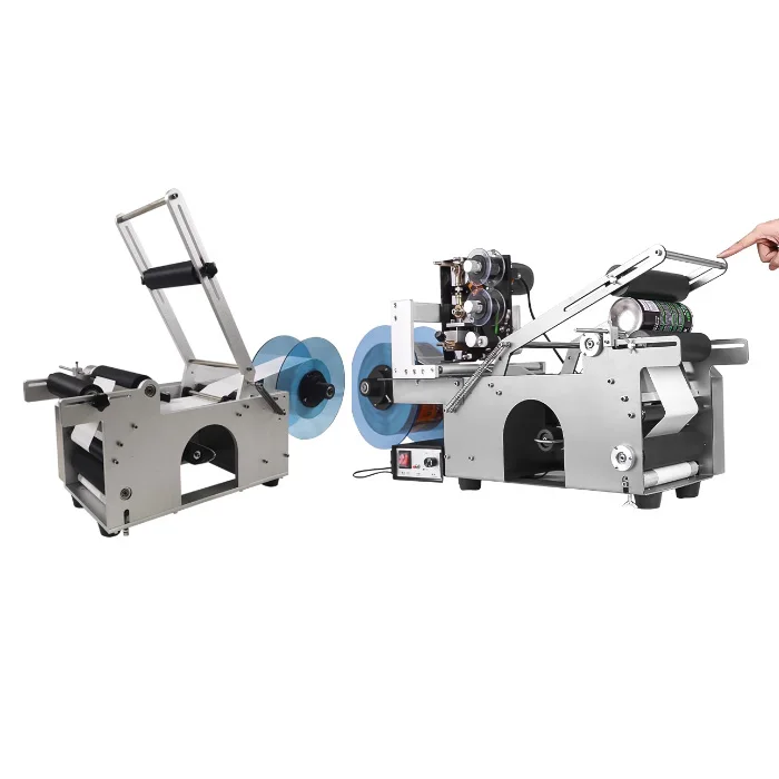 آلة وضع العلامات على الزجاجات المستديرة المحمولة آلة وضع العلامات اليدوية للزجاجات البلاستيكية #2