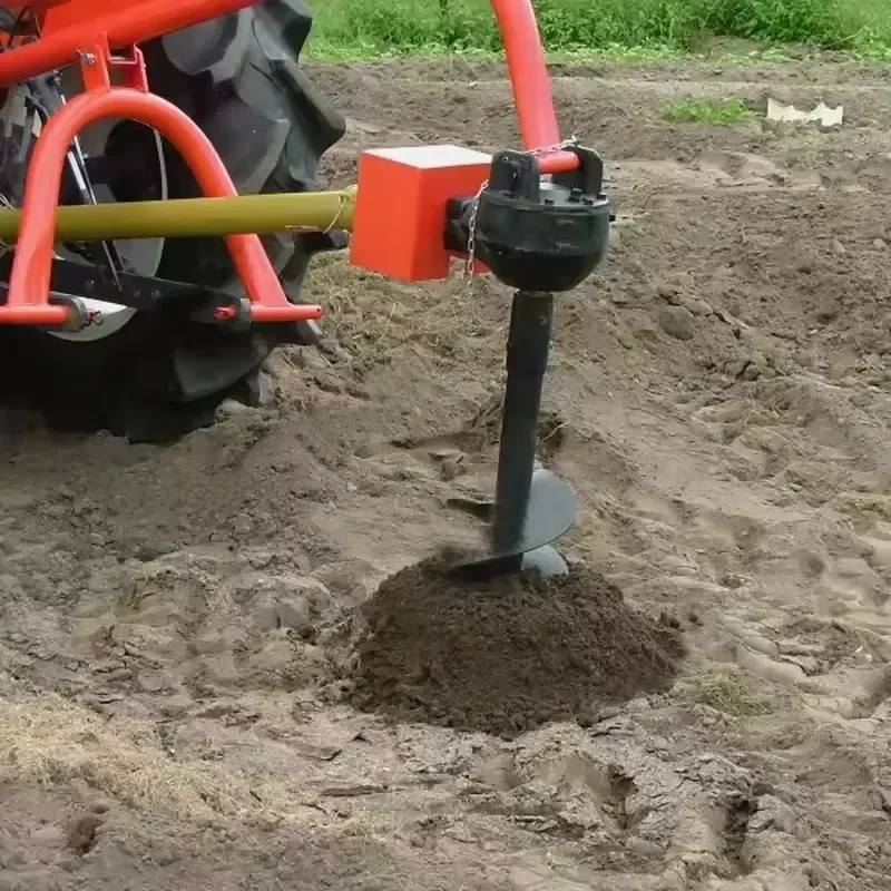 Farm Machinery 3 Point Mounted PTO Drive Ground Auger Digger Tractor Post Hole Digger