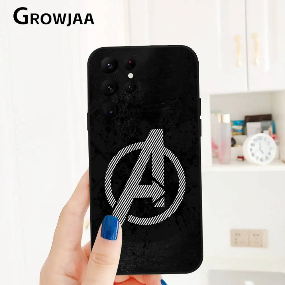 Знаменитый чехол для телефона A-Avengers для Samsung Galaxy S25 S24 S22 S23 Ultra S21 S20 Plus 5G, матовый нескользящий полный мягкий чехол